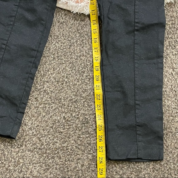 H&M black shimmer skinny trousers sz 12 - Picture 6 of 9